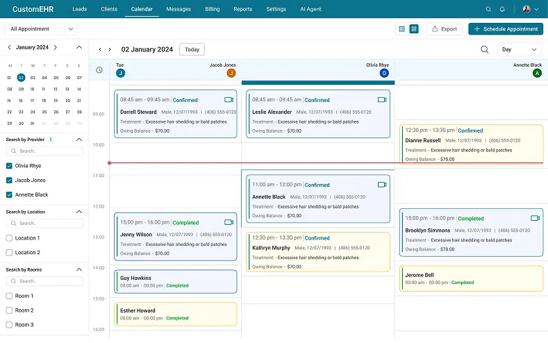 scheduling Assistant UI